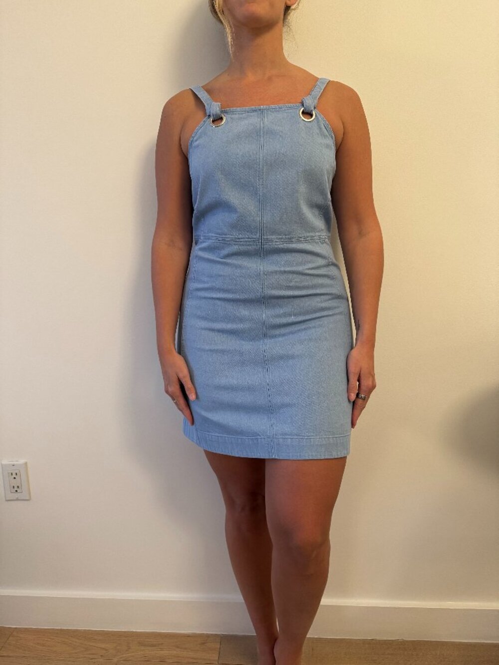 Rag & Bone Denim Dress with Adjustable Strap Length Size 10